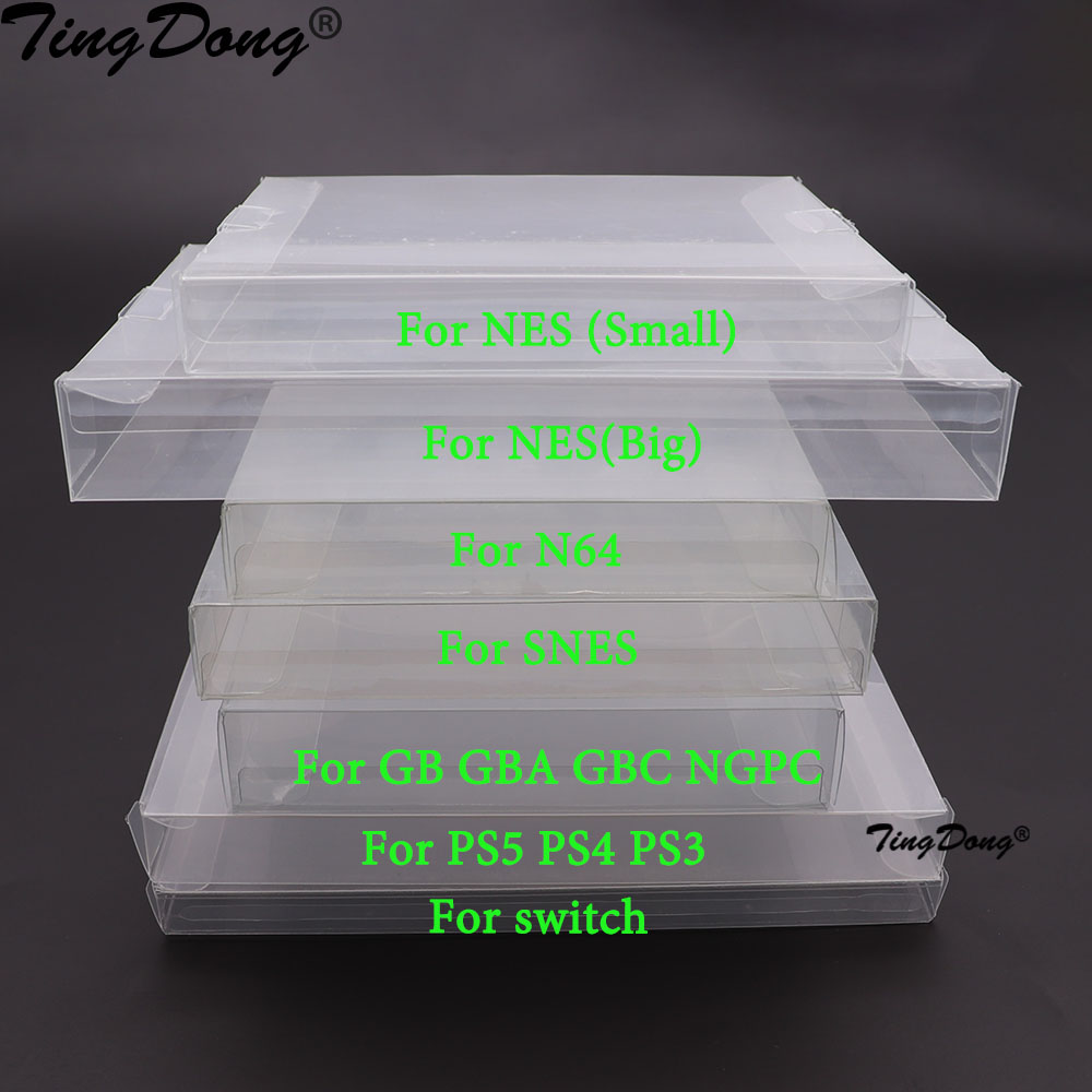 Funko Pop Protector - 10PCS Clear Transparent Game Cartridge Box
