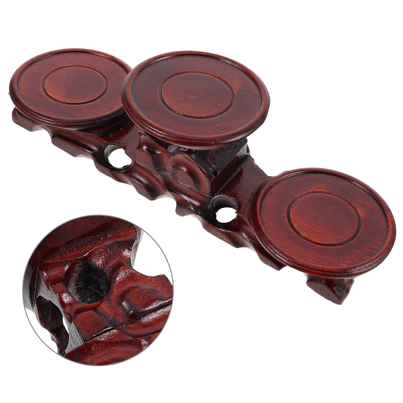 Premium Solid Wood Round Pedes - Display Risers Set review and price