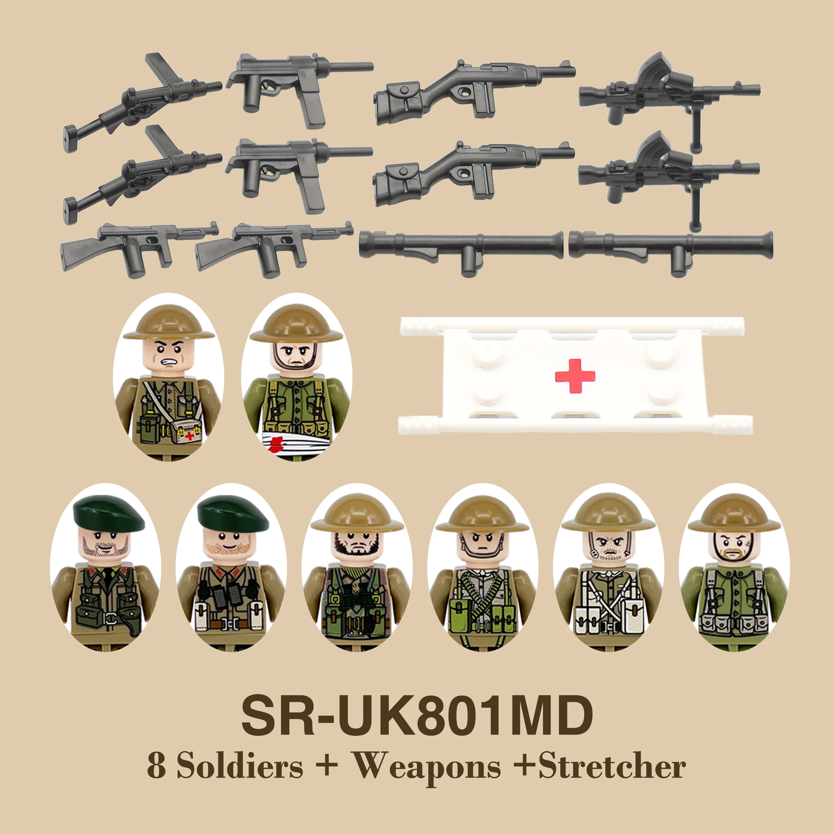 DIY WW2 Infantry Medical Corp  - Lego Minifigure Holder review and price