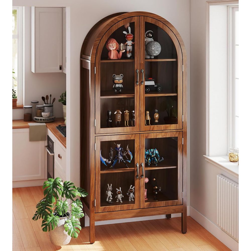 70.9 Tall Walnut Acrylic Glass - Display Case Acrylic review and price