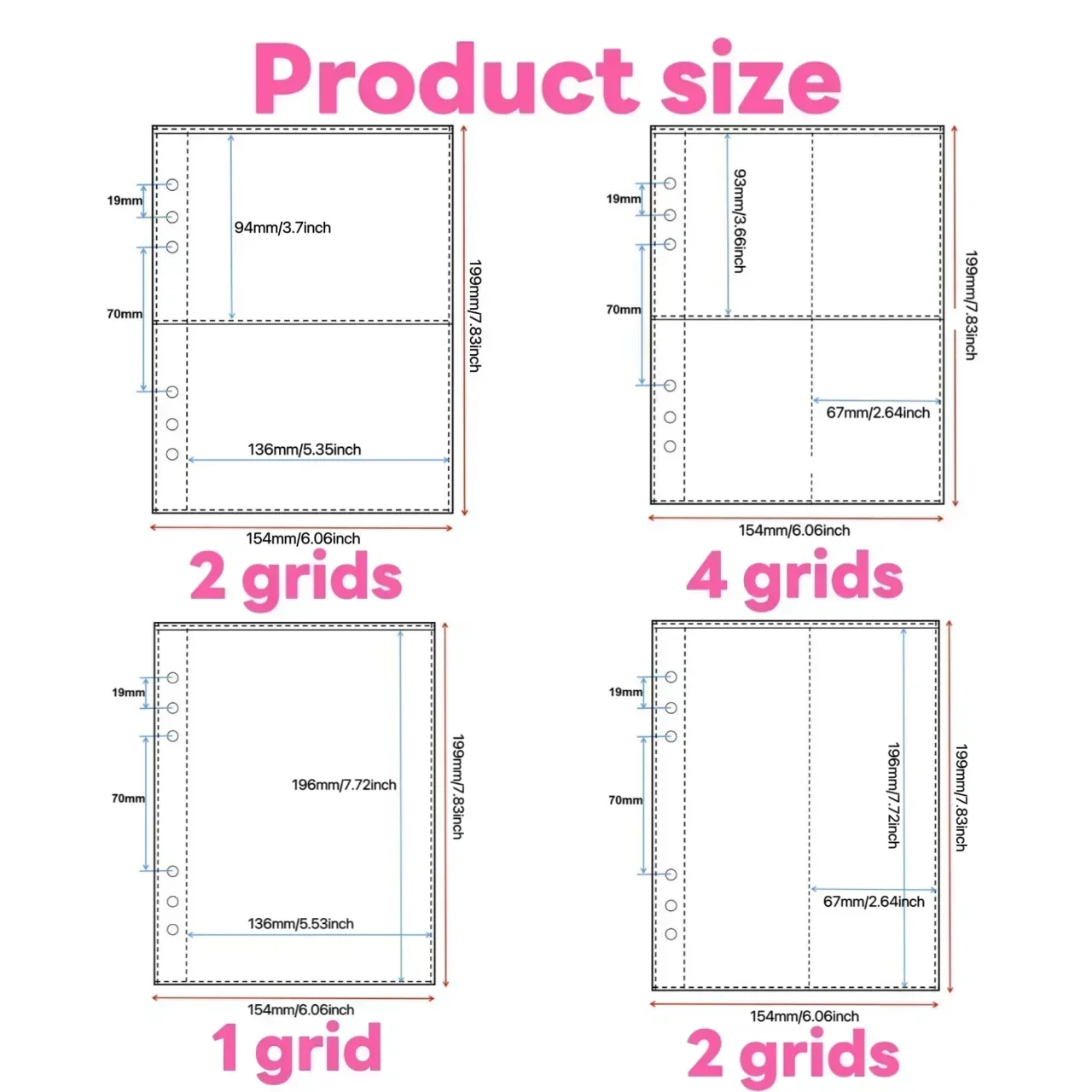1-4 Grid Transparent Photocard - Trading Card Binder review and price