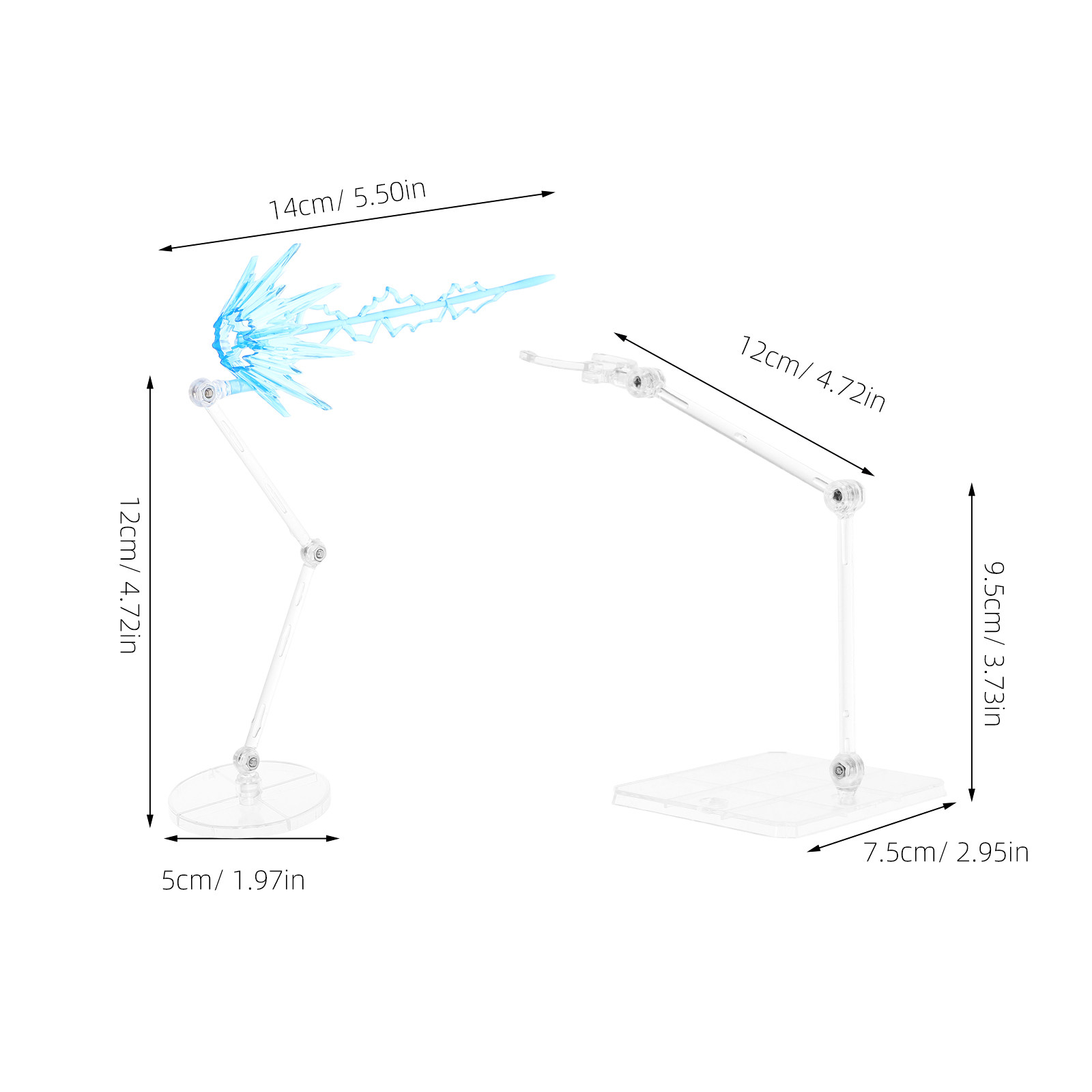 1Set Clear Adjustable Figure S - Action Figure Stand review and price